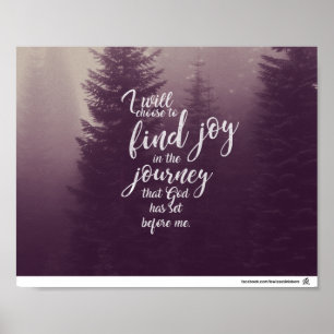 Póster I will choose to find joy