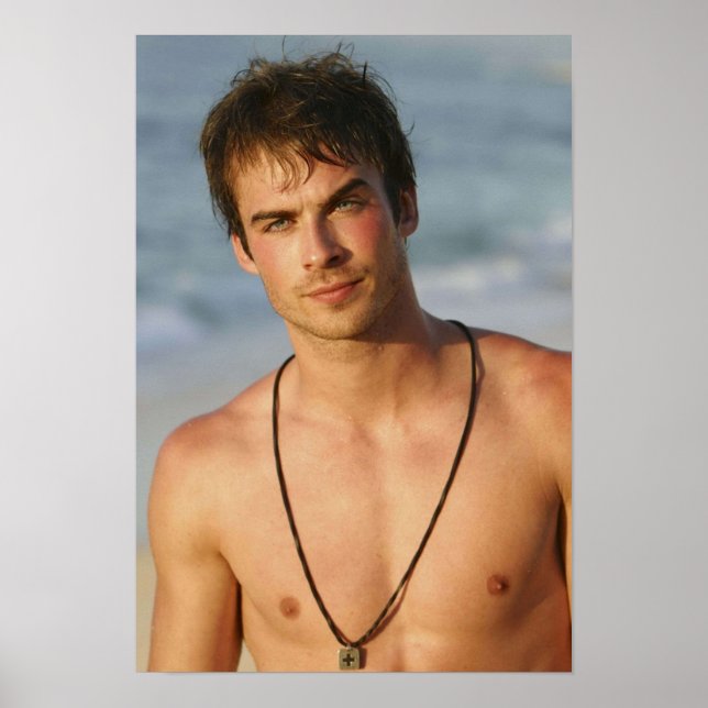 Póster Ian Somerhalder Shirless (Frente)