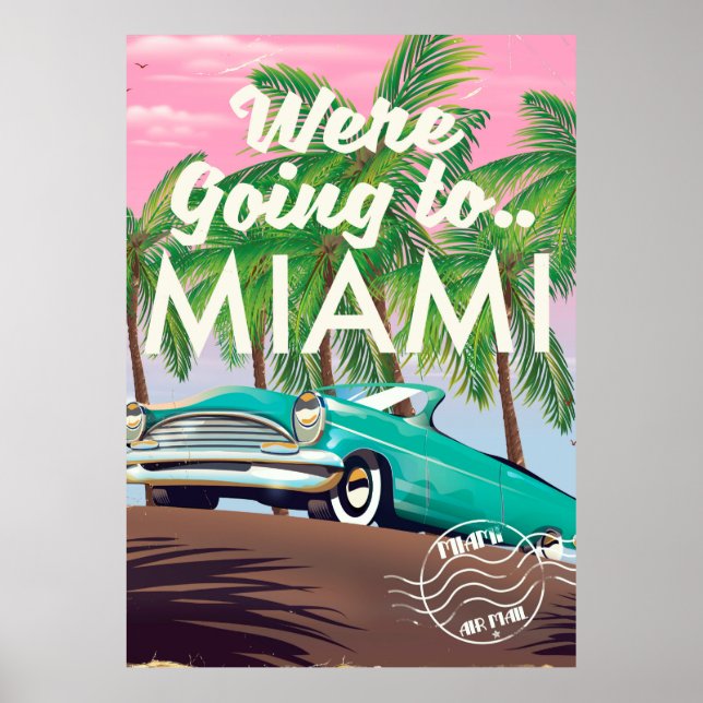 Póster Íbamos a Miami (Frente)