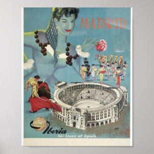 Póster Iberia Vintage "Madrid"