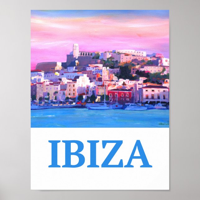 Póster Ibiza Eivissia España Retro Poster (Frente)