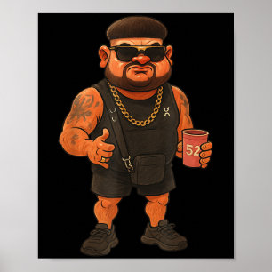 Póster Ibiza Final Bose Meme Funny Chistes de corte de pe