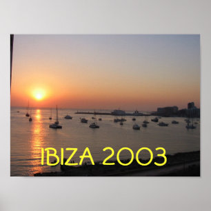 Póster Ibiza Sunset