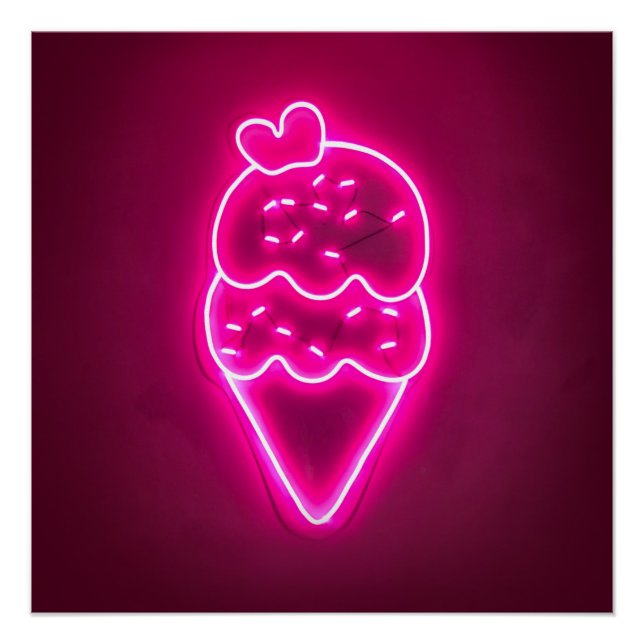 Póster Ice Cream Art Strawberry Ice Cream Clip Art Painti (Anverso)