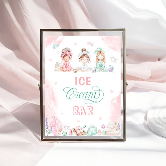 Póster Ice Cream Bar Spa fiesta de cumpleaños (Subido por el creador)