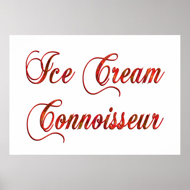 Póster Ice Cream Connoisseur (Frente)