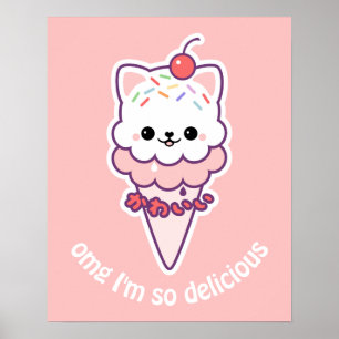 Póster Ice Cream Kitty