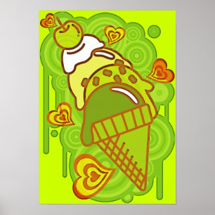 Póster Ice_Cream_Paint