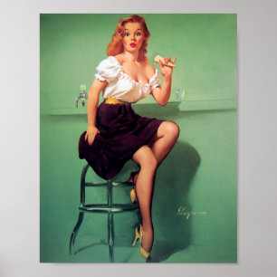 Póster Ice Cream Pin Up