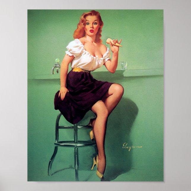 Póster Ice Cream Pin Up (Frente)
