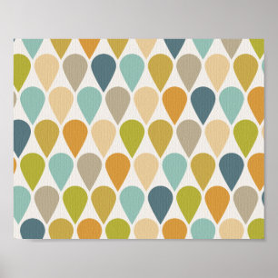Póster Ice Cream Shapes Midury Art Poster