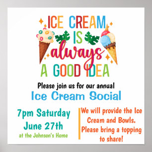 Póster Ice Cream Social
