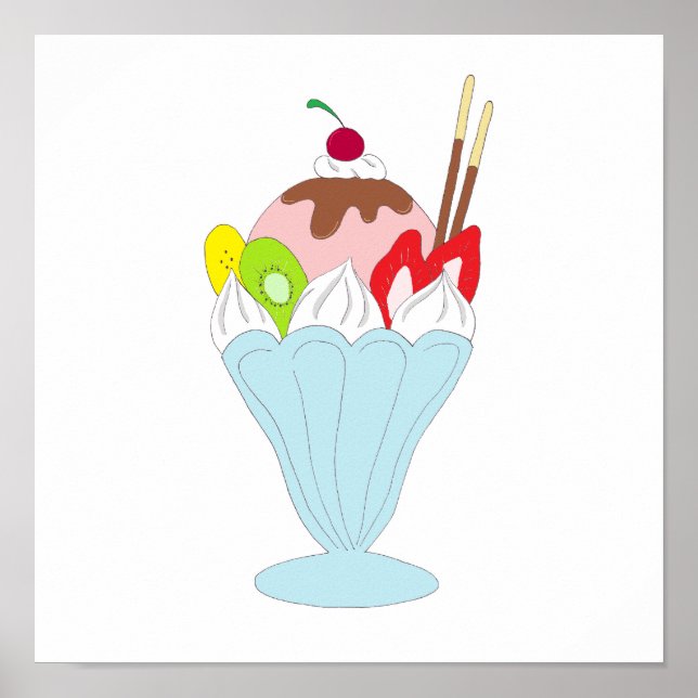 Póster Ice Cream Sundae (Frente)