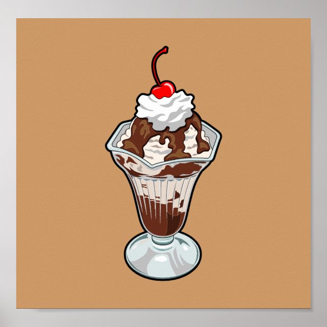 Póster Ice Cream Sundae (Frente)