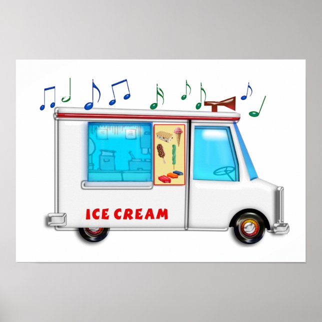 Póster Ice Cream Truck with Music (Frente)