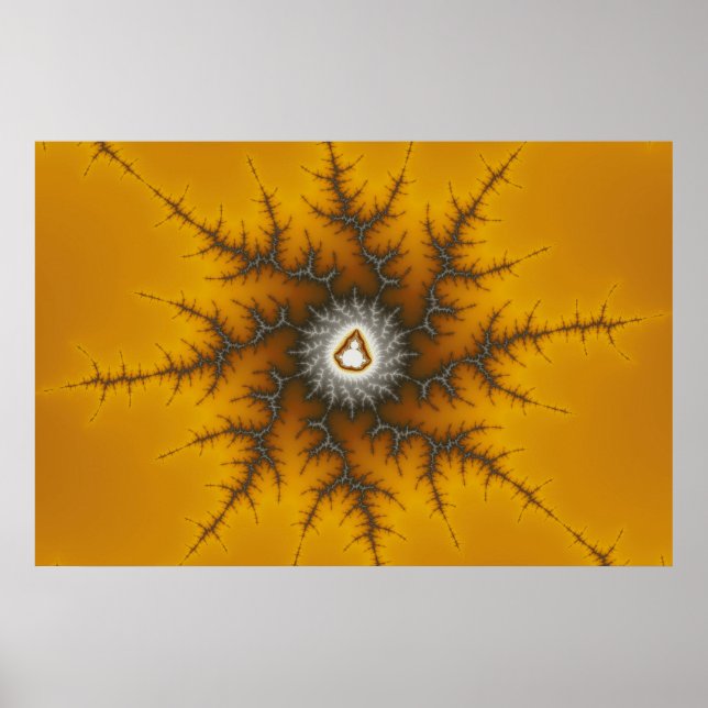 Póster Ice Flake - Poster Fractal (Frente)