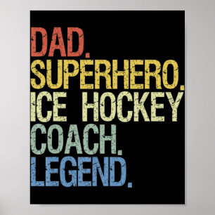 Póster ice hockey coach 