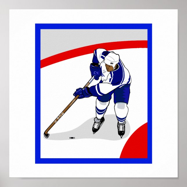 Póster Ice Hockey Player (Frente)