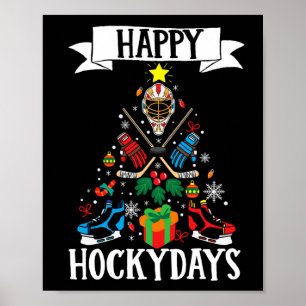 Póster Ice I Love Hockey Player Team Happy Hockeydays