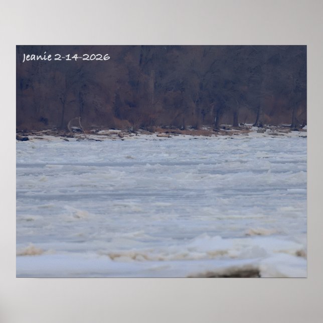 Póster Ice on the Delaware River 2026 (Frente)