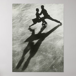 Póster Ice Skating Couple