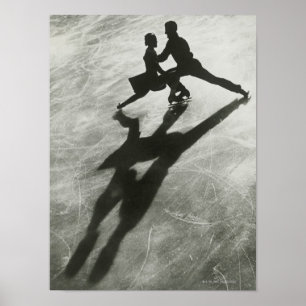 Póster Ice Skating Couple