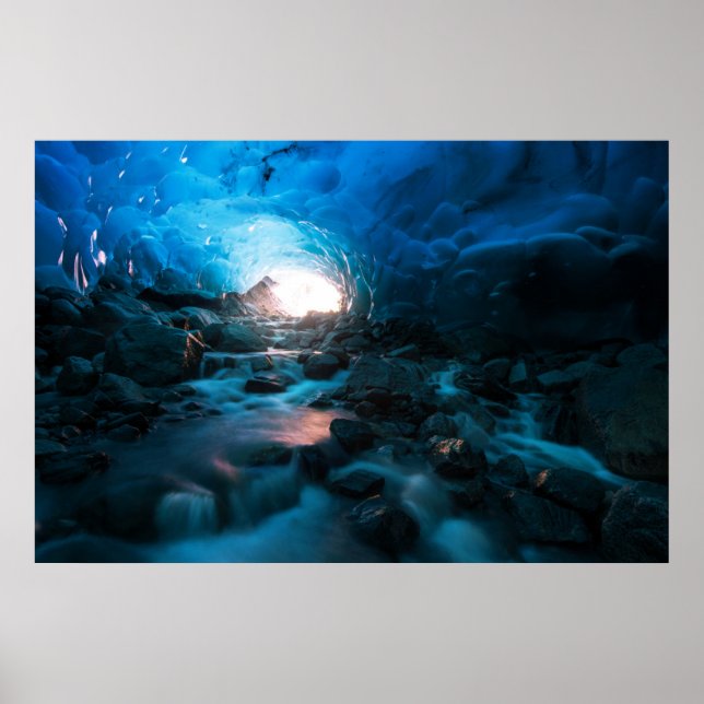 Póster Ice & Snow | Mendenhall Glacier, Juneau, Alaska (Frente)