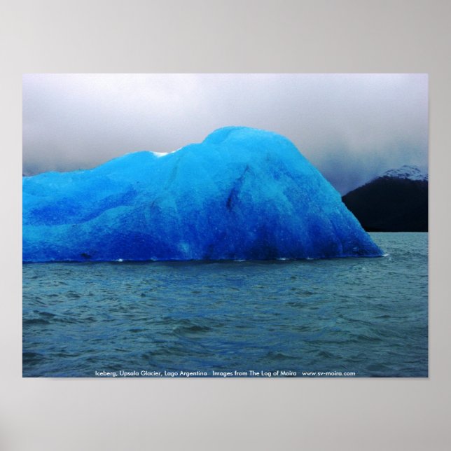 Póster Iceberg, Glaciar Upsala, Lago Argentina (Frente)