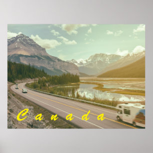 Póster Icefield Parkway, Canadá