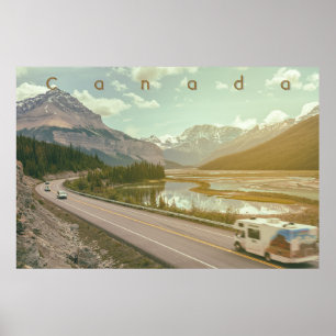 Póster Icefield Parkway Road