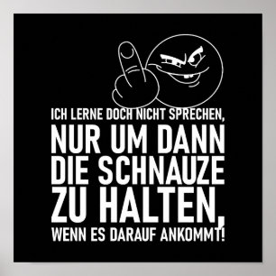 PÓSTER ICH LERNE DOCH NICHT SPRECHEN