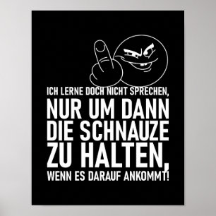 PÓSTER ICH LERNE DOCH NICHT SPRECHEN