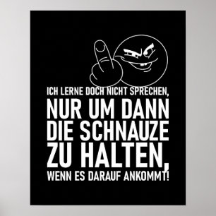 PÓSTER ICH LERNE DOCH NICHT SPRECHEN