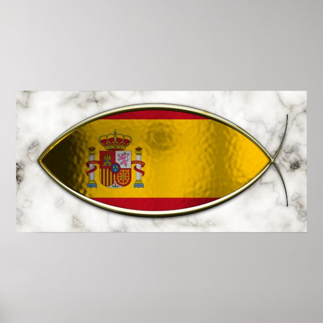 Póster Ichthus - Bandera Española (Frente)