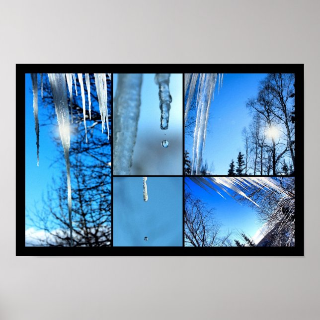 Póster Icicles Melting In the Sun Horizontal Poster (Frente)