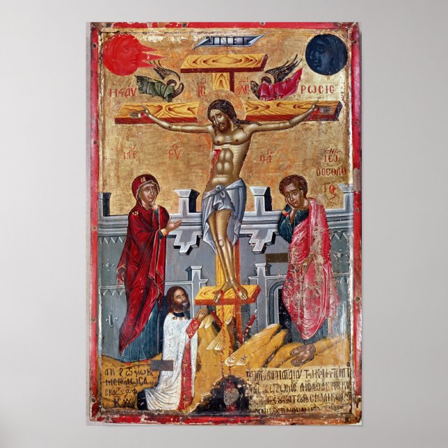 Póster Icon depicting the Crucifixion, 1520 (Frente)