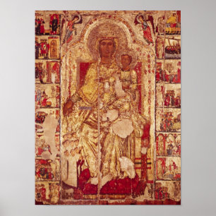 Póster Icon of the Virgin and Child, c.1300