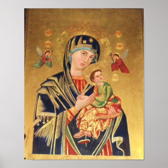 Póster ICON - Virgin and Baby Jesus y POSTER de los ángel (Frente)
