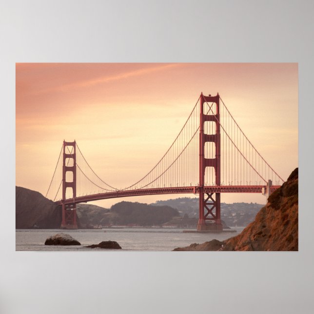 Póster Iconic Bridge Golden Gate San Francisco California (Frente)