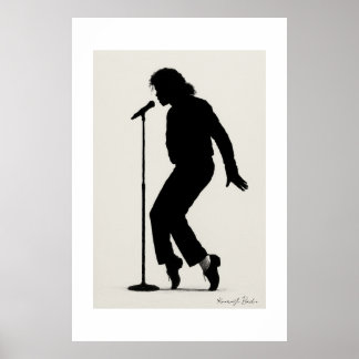 Póster Iconic Stage Silhouette Performance Art Print