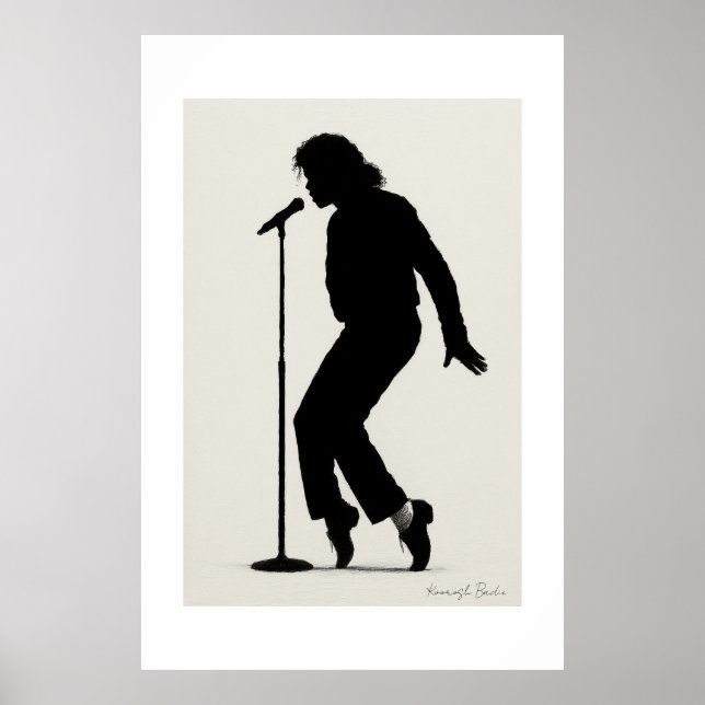 Póster Iconic Stage Silhouette Performance Art Print (Frente)