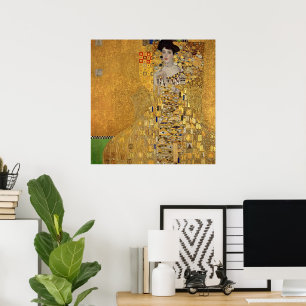 Póster icónico de Gustav Klimt Mujer en Oro