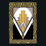 Póster Icónico Poster Art Deco. Oro, gris y negro.<br><div class="desc">Si elige descargar, Su tienda Walgreen local hace posters de su descarga en diferentes tamaños y en varias texturas a un precio muy bueno. A veces con un descuento. Un consejo de mi amigo estadounidense. Para el Reino Unido, véase "Digital Printing" en línea. Este Poster Art Deco tiene el mismo...</div>