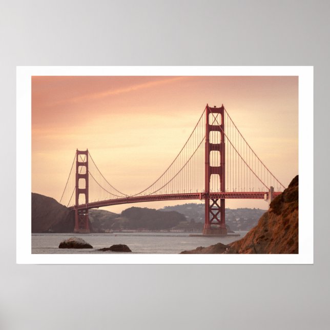 Póster Icónico puente Golden Gate San Francisco Californi (Frente)