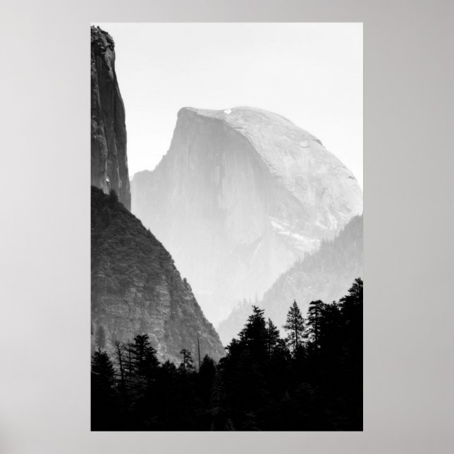 Póster Icónico semicírico rock dome | Valle Yosemite (Frente)