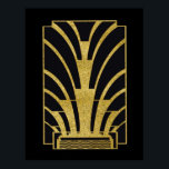 Póster Ícono Art Deco en oro sobre negro<br><div class="desc">Si elige descargar, Su tienda Walgreen local hace posters de su descarga en diferentes tamaños y en varias texturas a un precio muy bueno. A veces con un descuento. Un consejo de mi amigo estadounidense. Para el Reino Unido, véase "Digital Printing" en línea. Este es mi último poster, donde he...</div>
