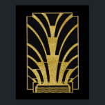 Póster Ícono Art Deco en oro sobre negro<br><div class="desc">Si elige descargar, Su tienda Walgreen local hace posters de su descarga en diferentes tamaños y en varias texturas a un precio muy bueno. A veces con un descuento. Un consejo de mi amigo estadounidense. Para el Reino Unido, véase "Digital Printing" en línea. Este es mi último poster, donde he...</div>