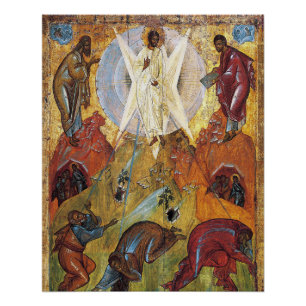 Póster Icono cristiano ortodoxo de transformación