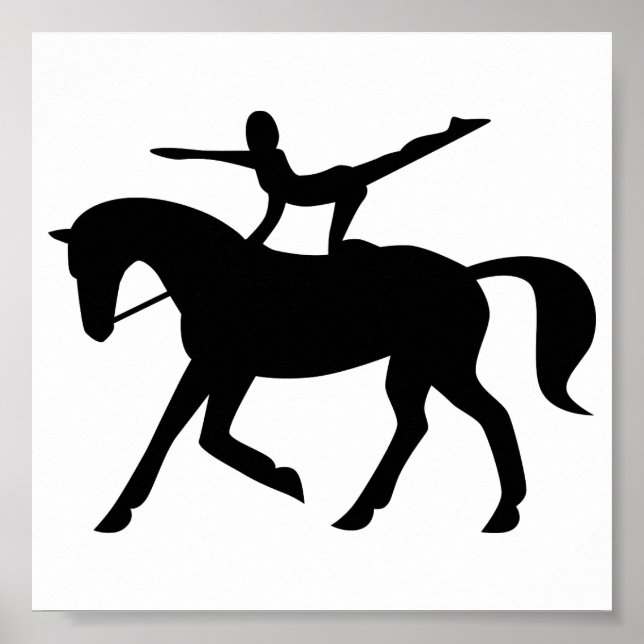 Póster icono de bóveda de caballos (Frente)