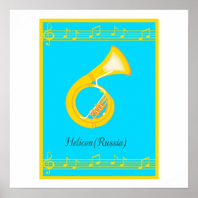 Póster icono de casco (Frente)